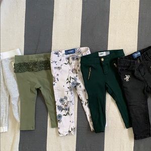 Old Navy leggings pants bundle 18-24 months